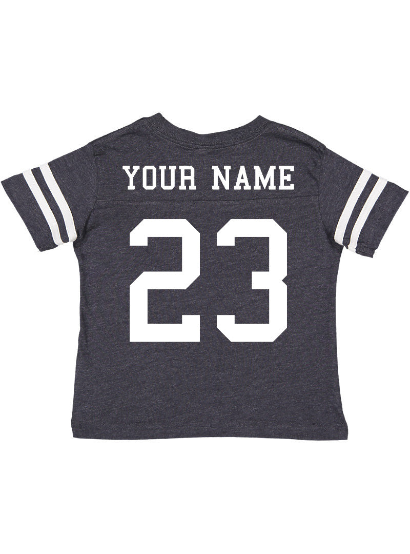 Custom Football Jersey Toddler and Child Personalized with Name and Number (Back Only)