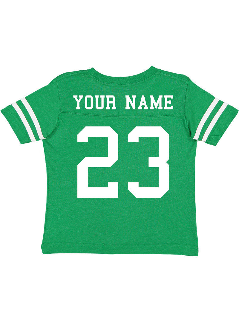 Custom Football Jersey Toddler and Child Personalized with Name and Number (Back Only)