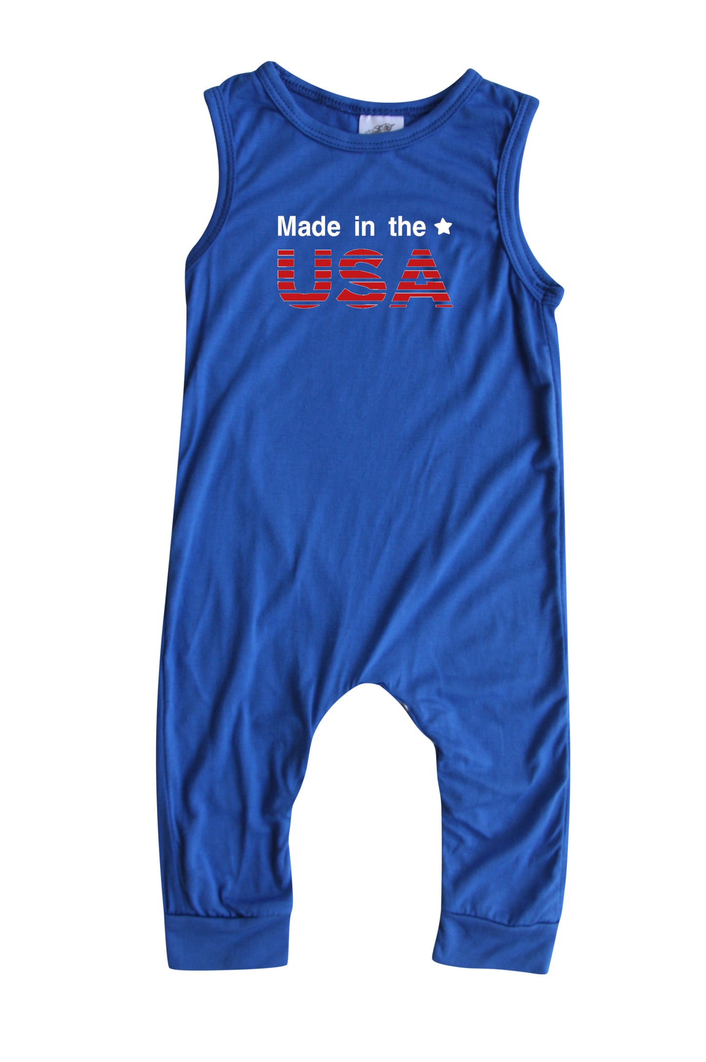 USA Silky Sleeveless Baby Romper for Boys and Girls