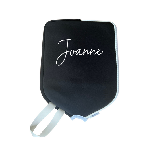 Personalized Pickleball Paddle Cover Black