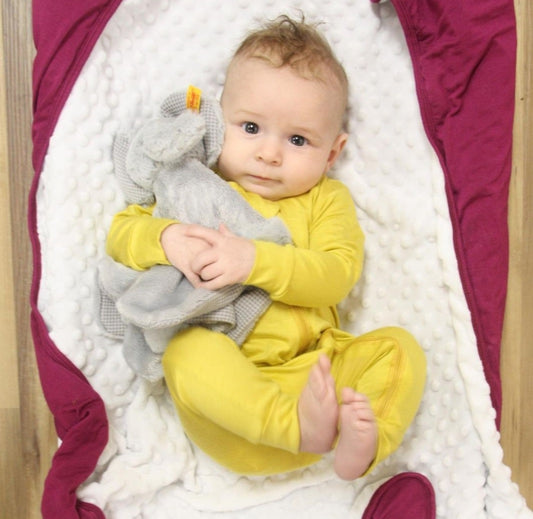 Silky Long Sleeve Zipper Baby Romper