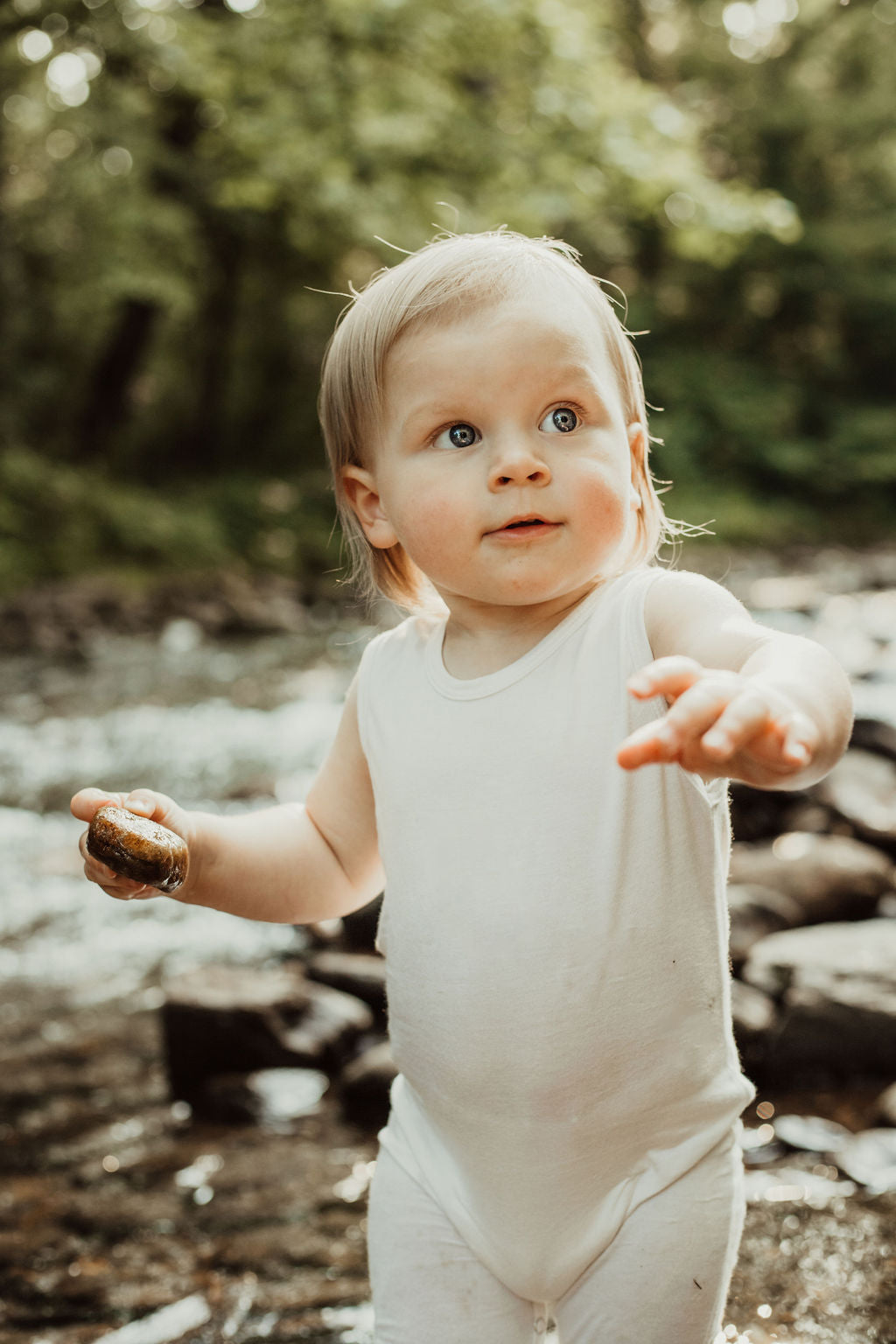 Silky Sleeveless Baby Romper for Boys and Girls-Gender Neutral