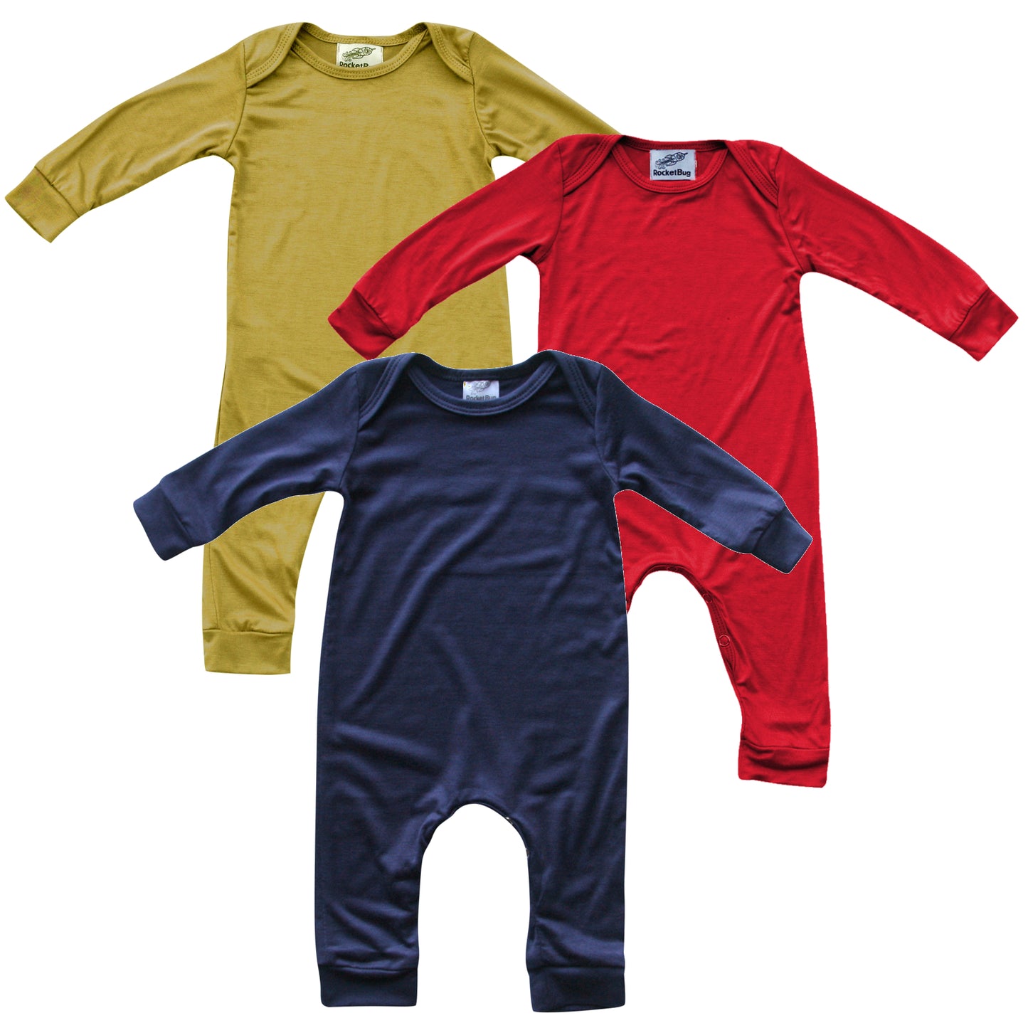 Silky Soft Long Sleeve Baby Romper for Boys and Girls