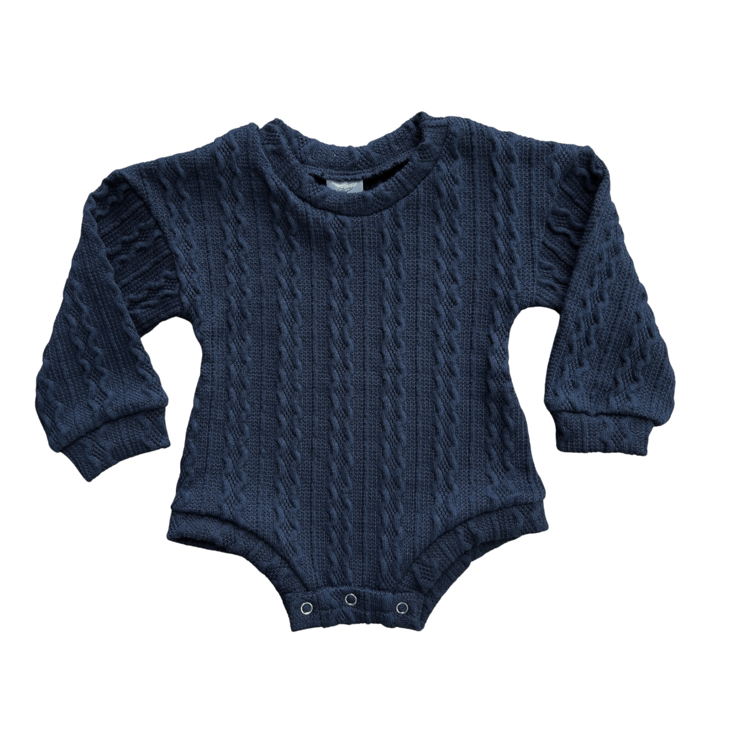Rocket Bug Soft Knit Baby & Toddler Long Sleeve Bodysuit - Cozy Sweater Top for Boys and Girls Navy