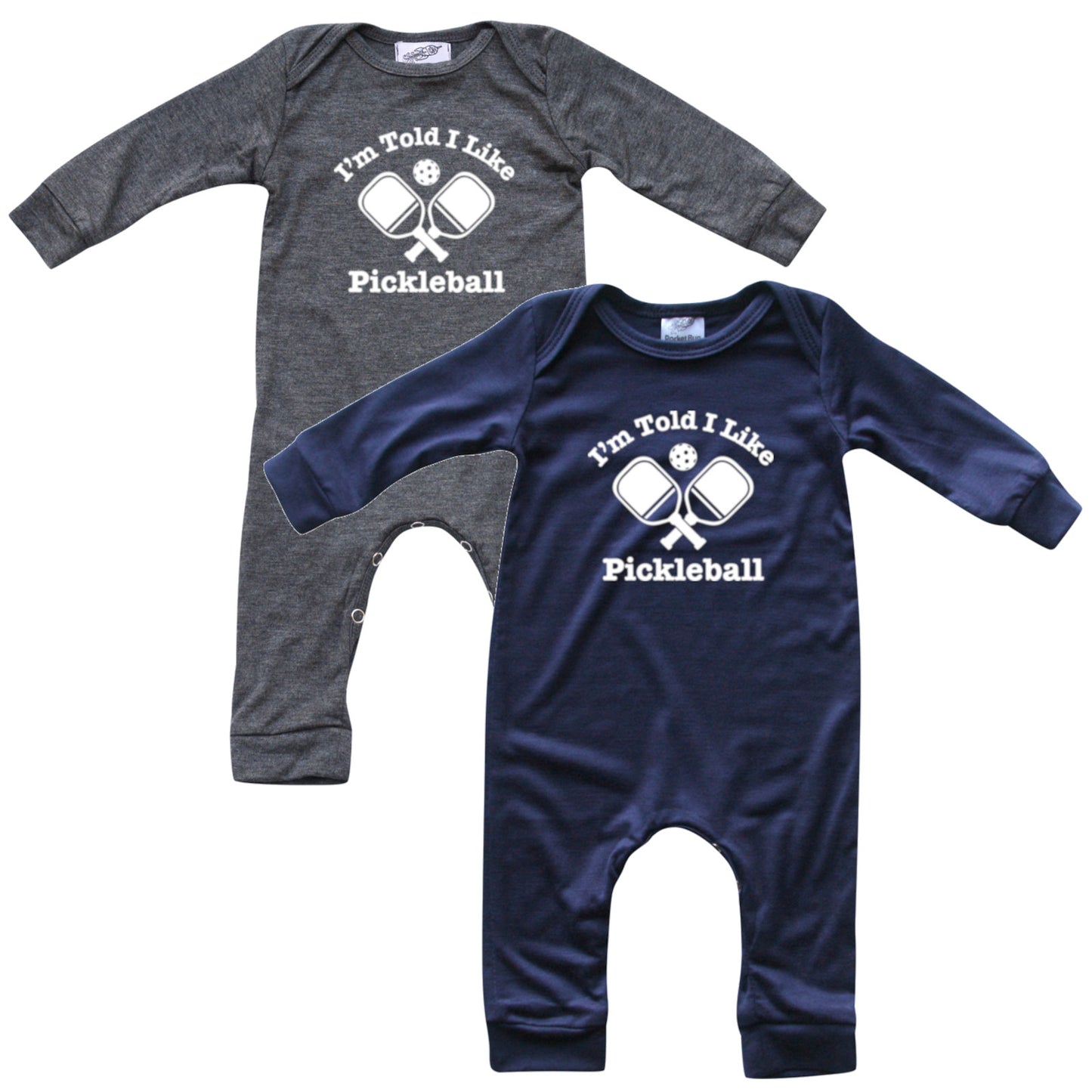 I'm Told I Like Pickleball Long Sleeve Romper