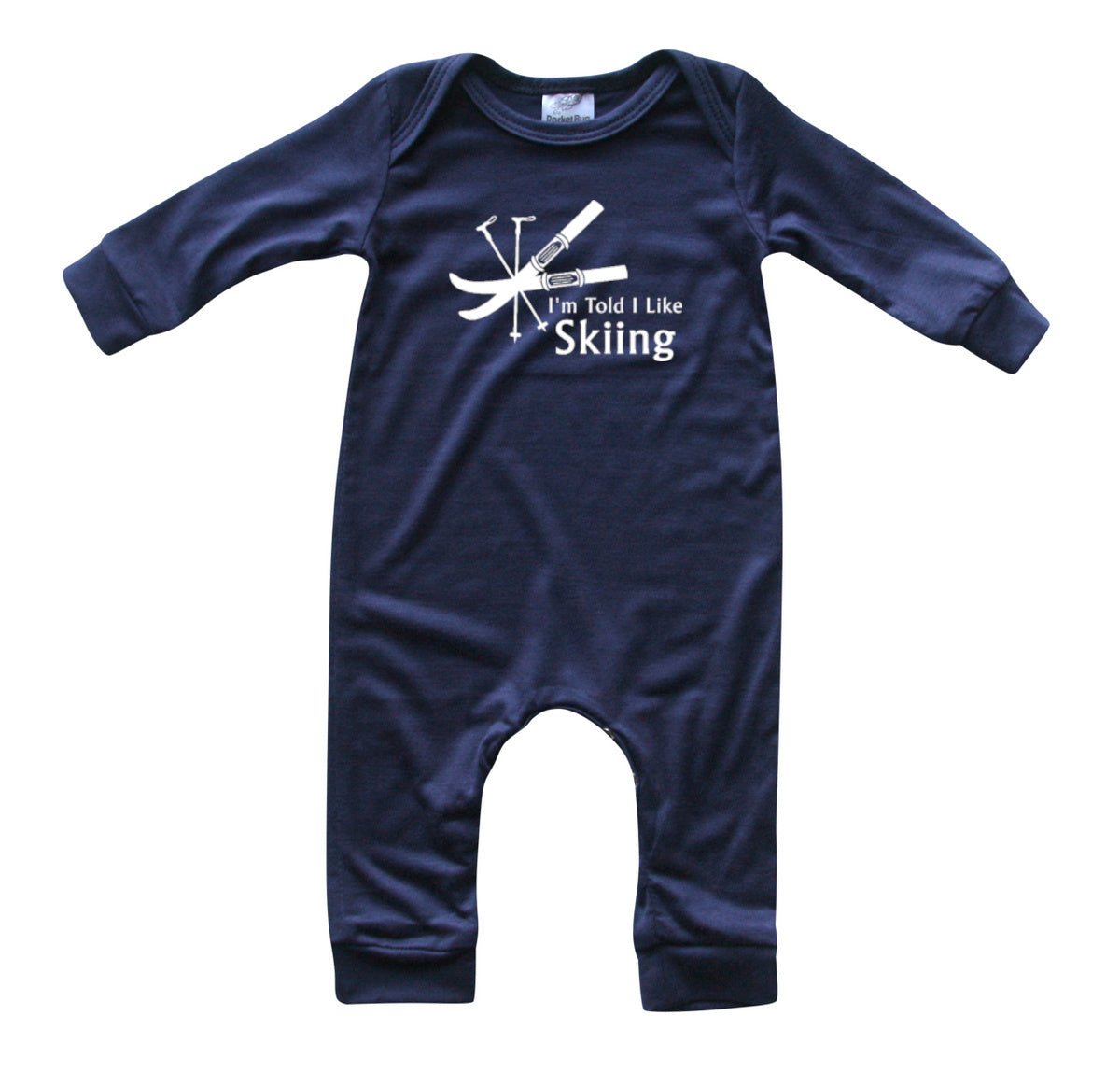 I'm Told I Like Skiing Long Sleeve Romper