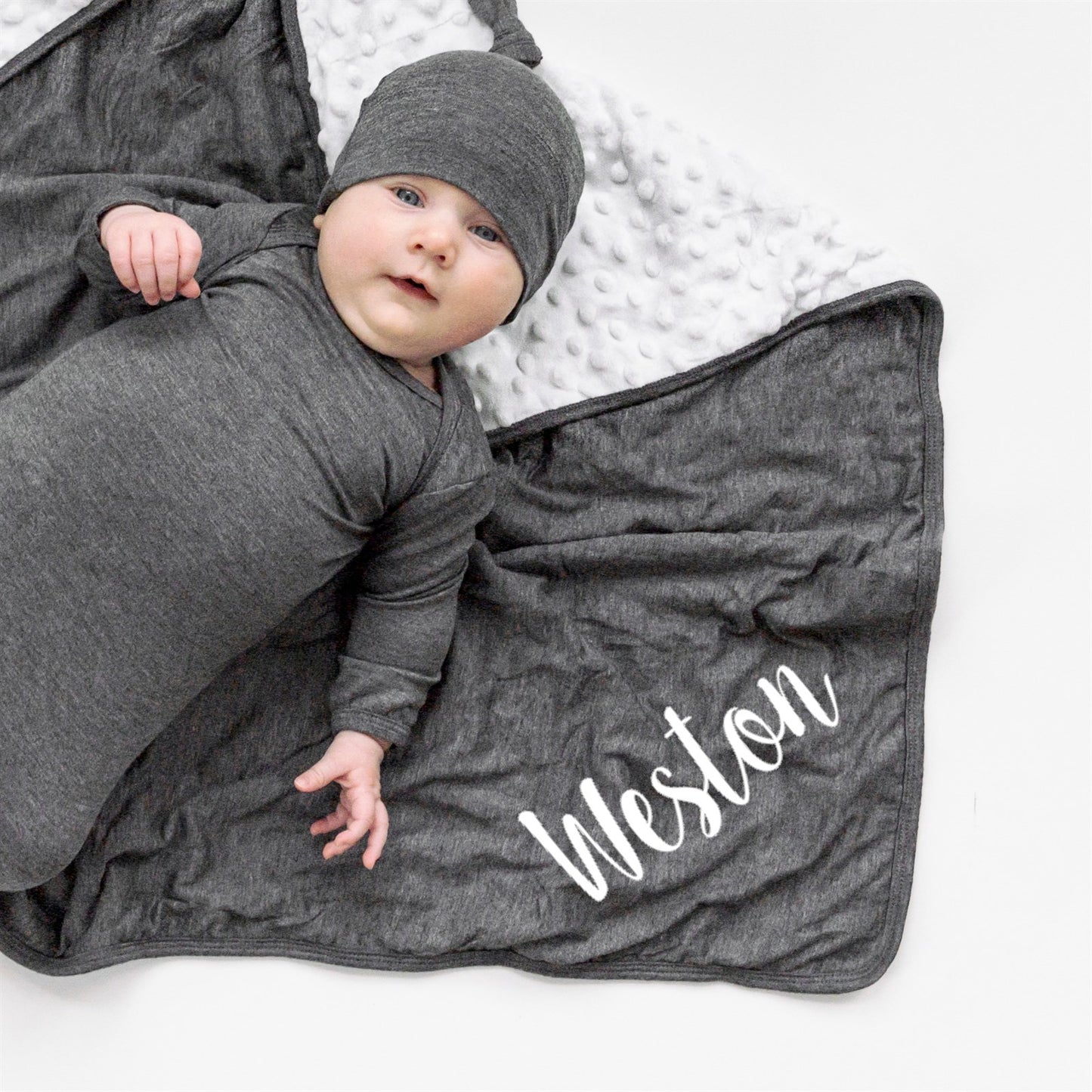 Rocket Bug Personalized Silky Baby Blanket-Available in Many Colors! - Unisex, Boys, Girls