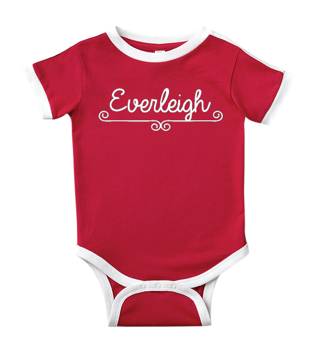 Personalized Baby Bodysuit Customized with Name for Boys, Girls, and Gender Neutral - Fanciful Design