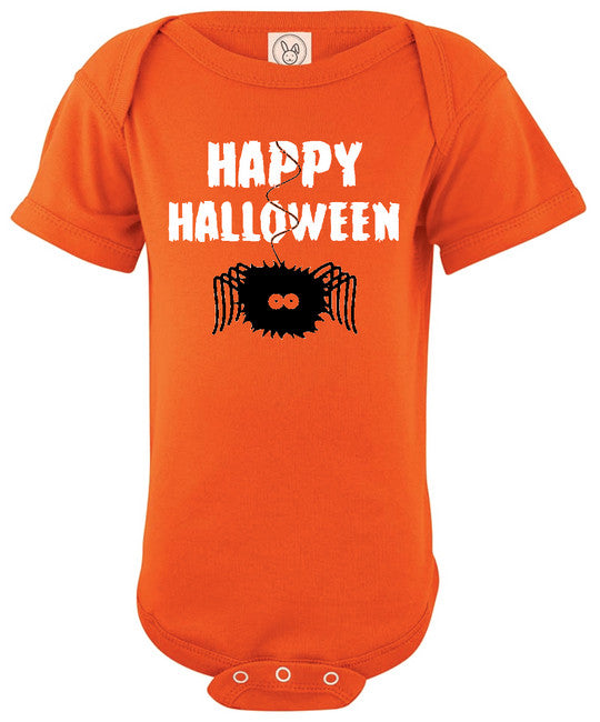 Happy Halloween Spider Baby Bodysuit