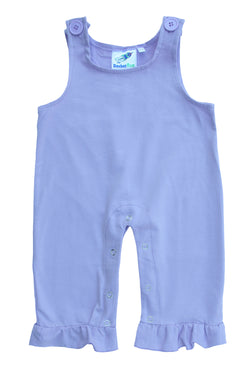 Girls Baby and Toddler Overalls - Lavender with Ruffles