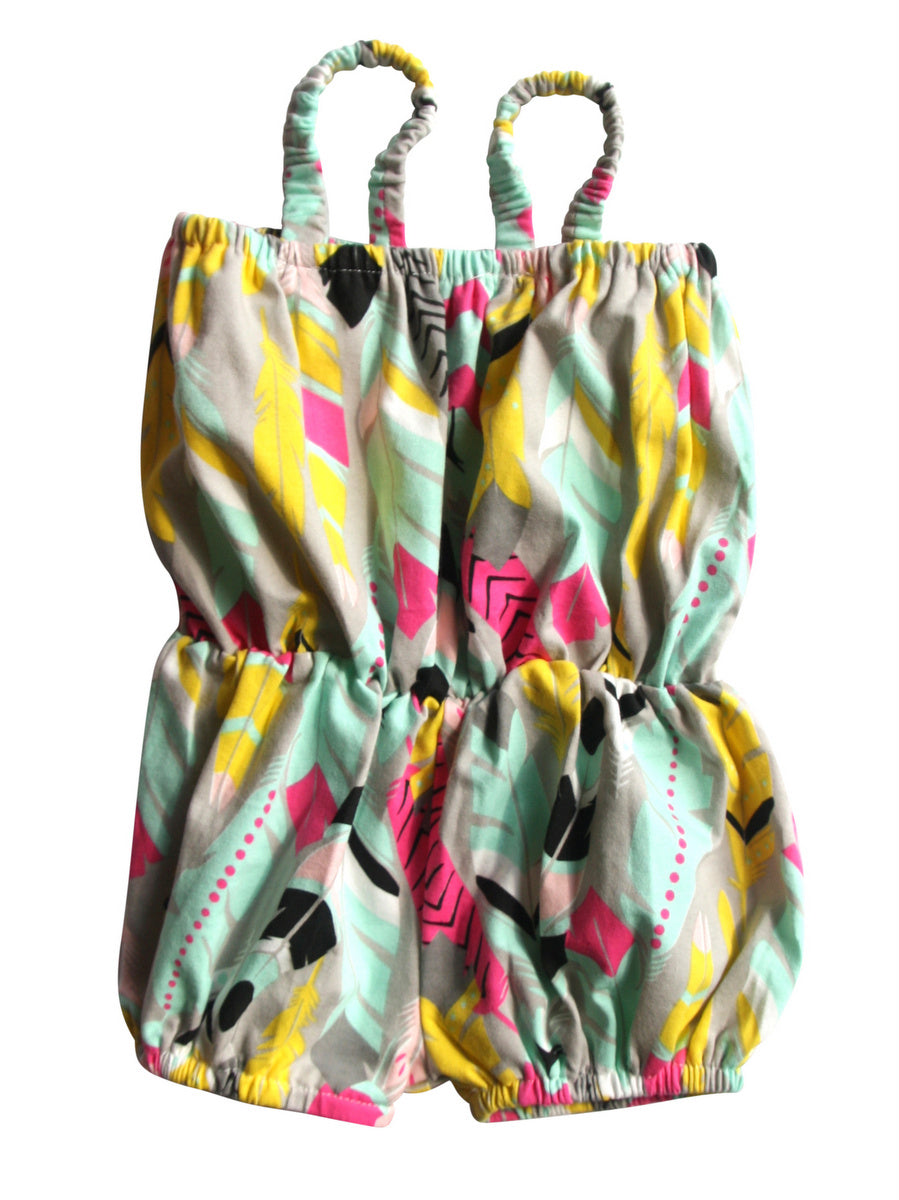 Sleeveless Bubble Romper for Girls