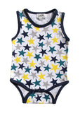 Set of Three Star Pattern Baby Rompers