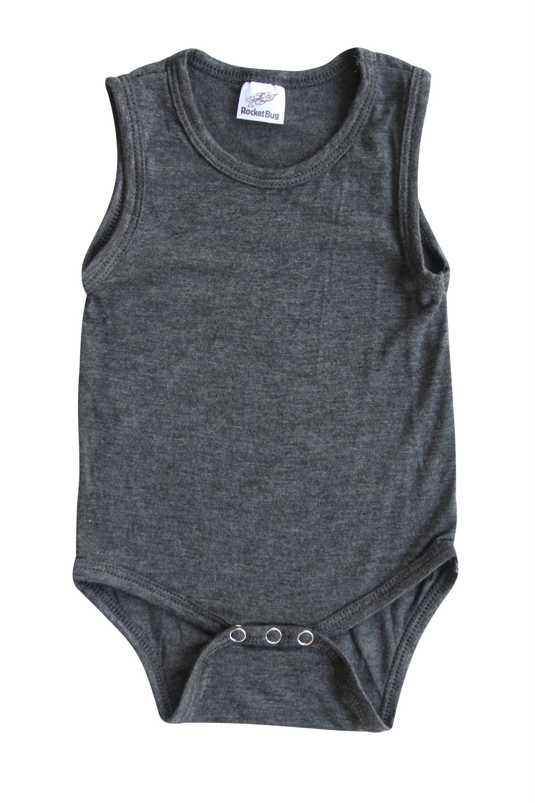Silky Sleeveless Baby Bodysuit-Unisex, Boys, & Girls, Infant Sleeper Silky Heather Gray