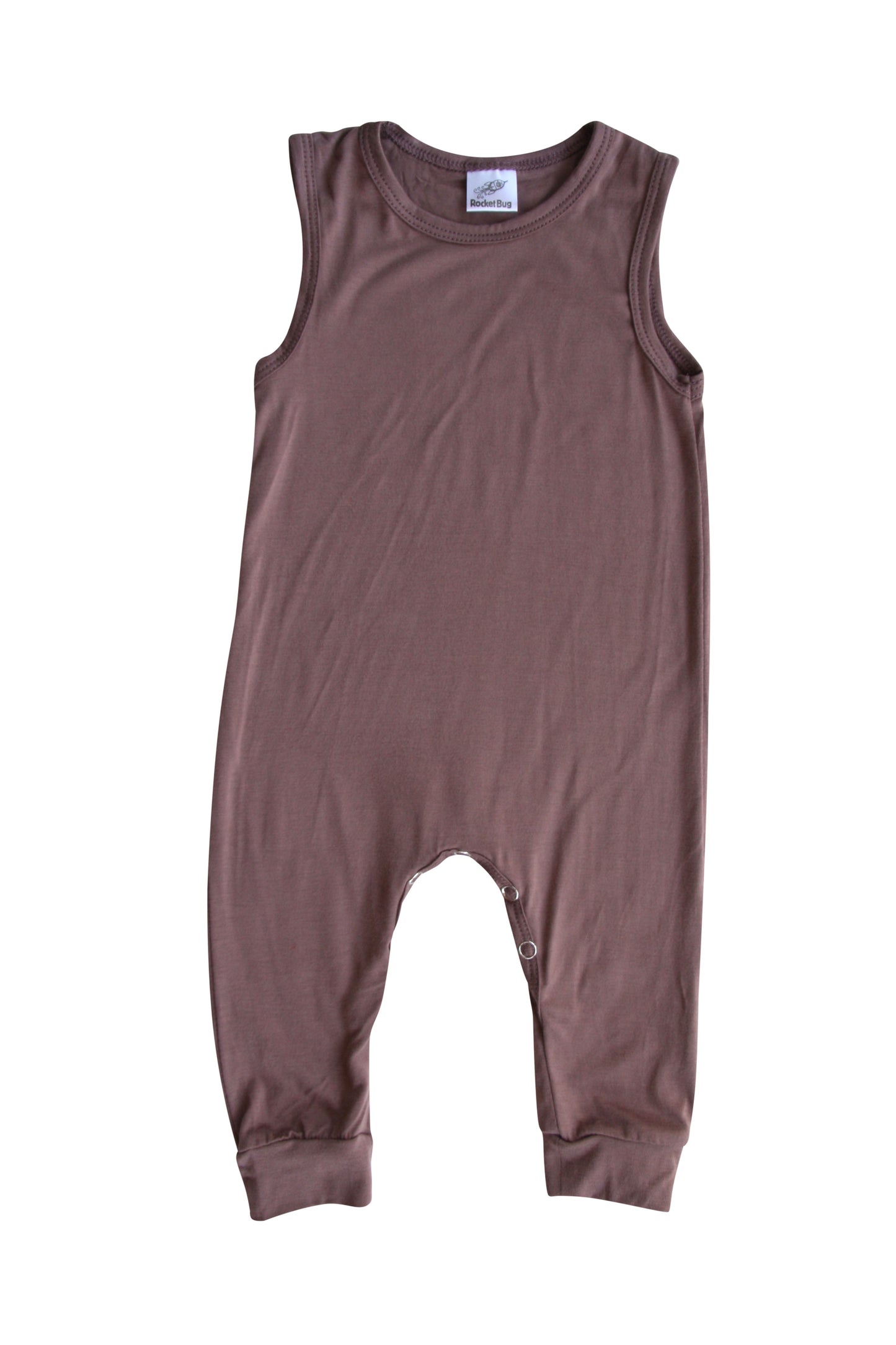 Silky Sleeveless Baby Romper for Boys and Girls-Gender Neutral Silky Mauve