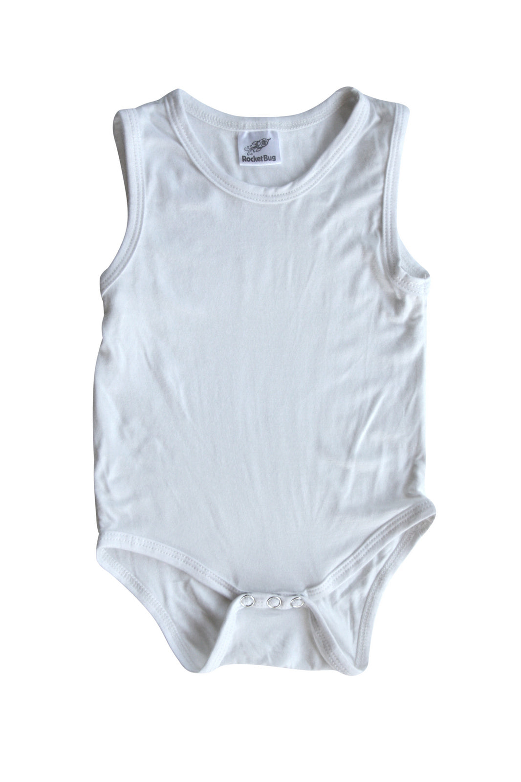 Silky Sleeveless Baby Bodysuit-Unisex, Boys, & Girls, Infant Sleeper Silky Off White