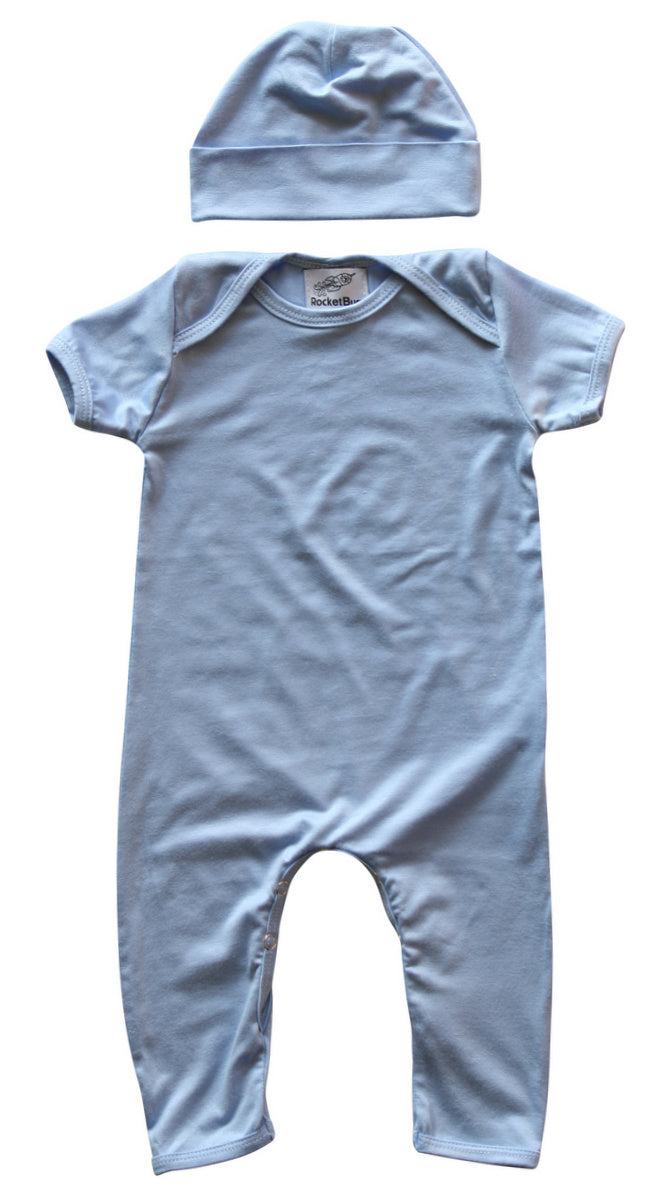 Baby Romper with Matching Hat