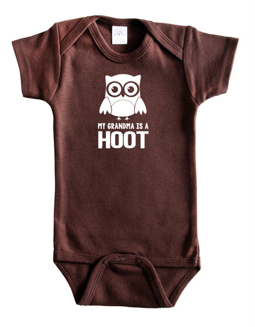 "My Grandma is a Hoot" Baby Bodysuit
