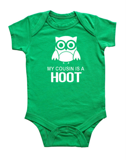 "My Cousin is a Hoot" Baby Bodysuit