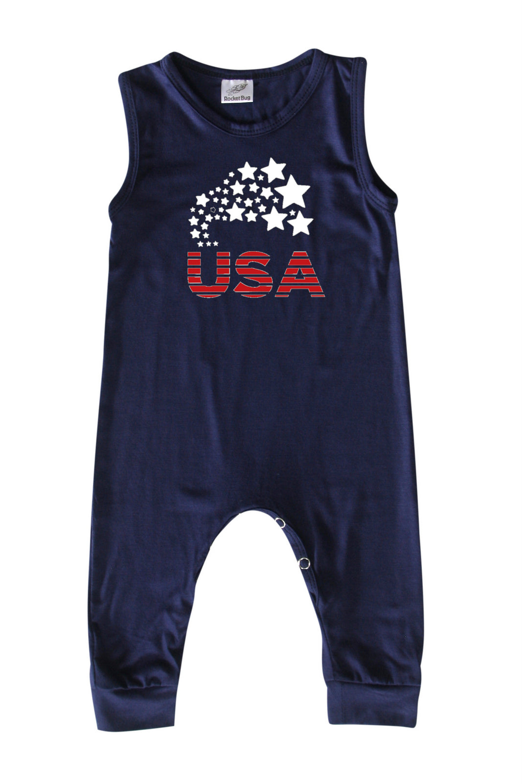 USA Silky Sleeveless Baby Romper for Boys and Girls
