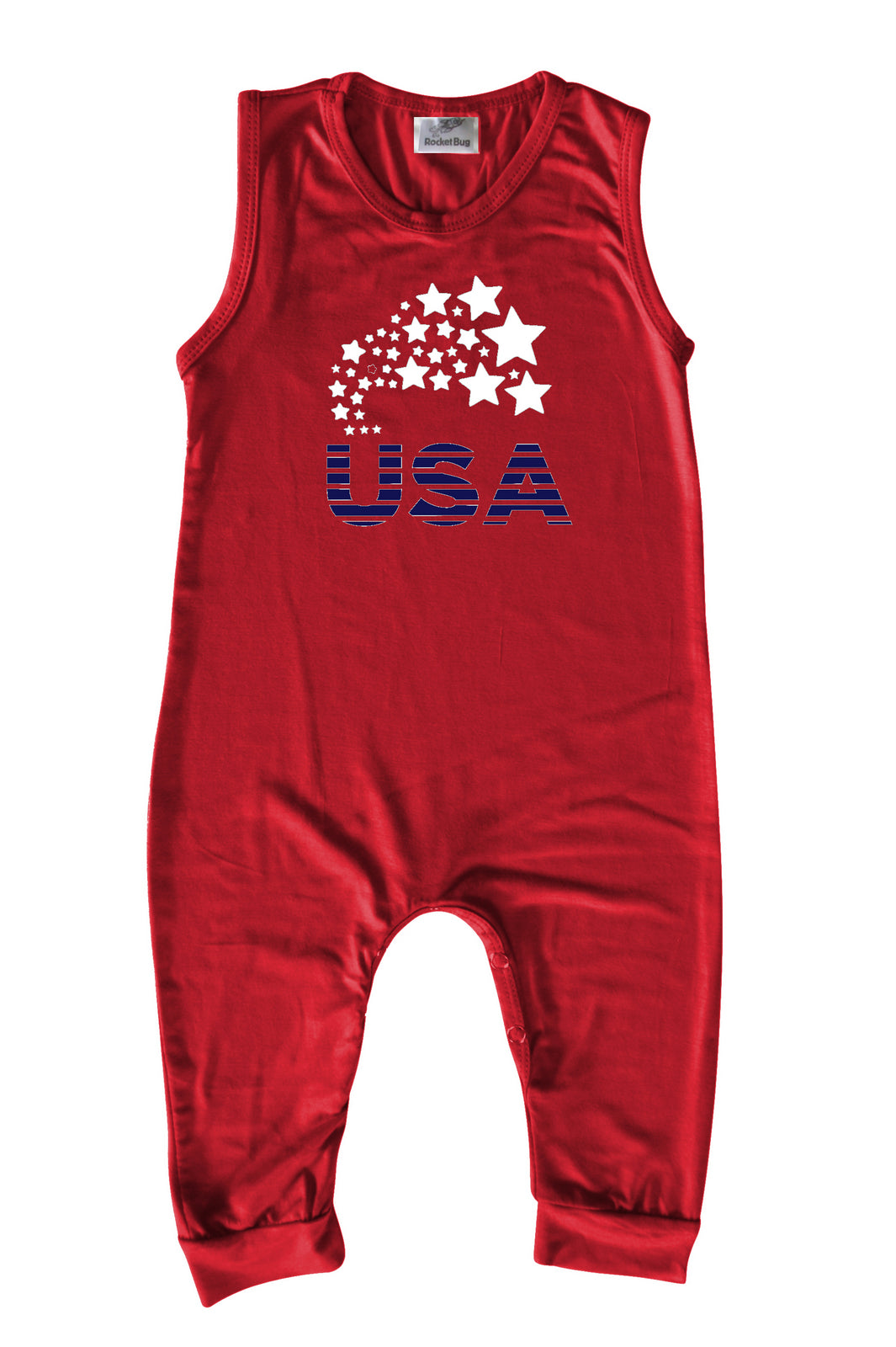 USA Silky Sleeveless Baby Romper for Boys and Girls