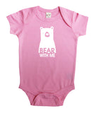 "Bear with Me" Silhouette Baby Bodysuit