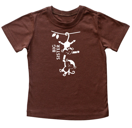 Big Sister Monkey Toddler and Child Shirt