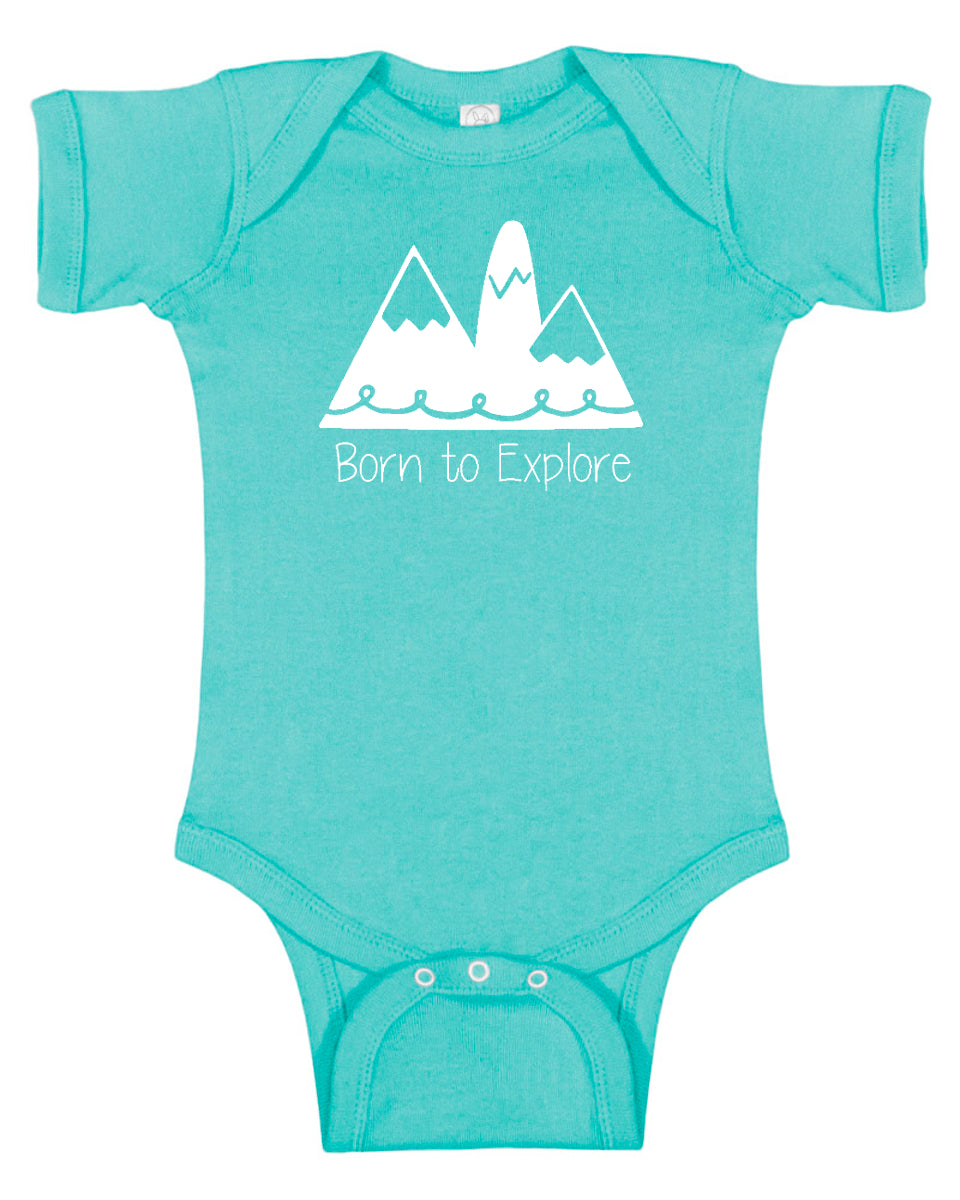 'Born to Explore" Baby Bodysuit for Boys and Girls