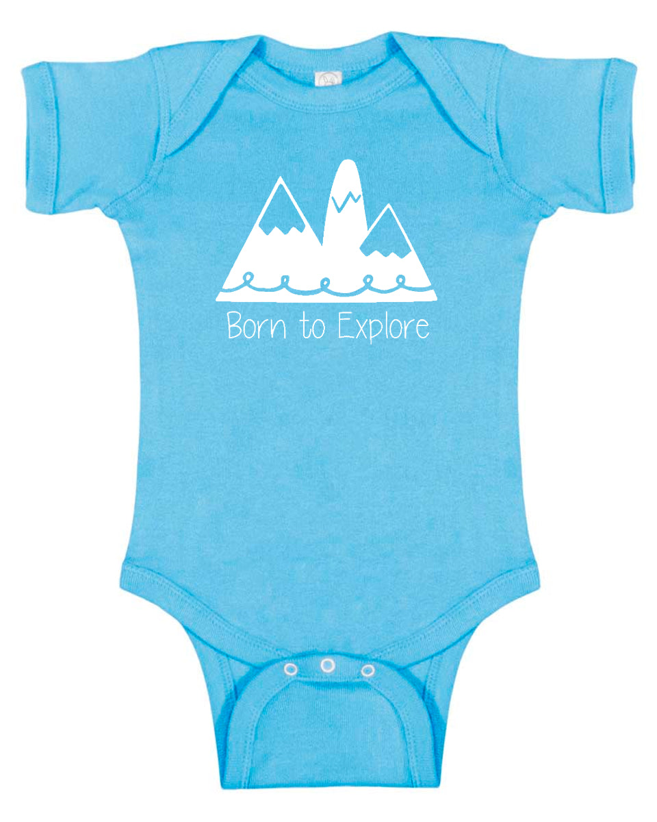 'Born to Explore" Baby Bodysuit for Boys and Girls