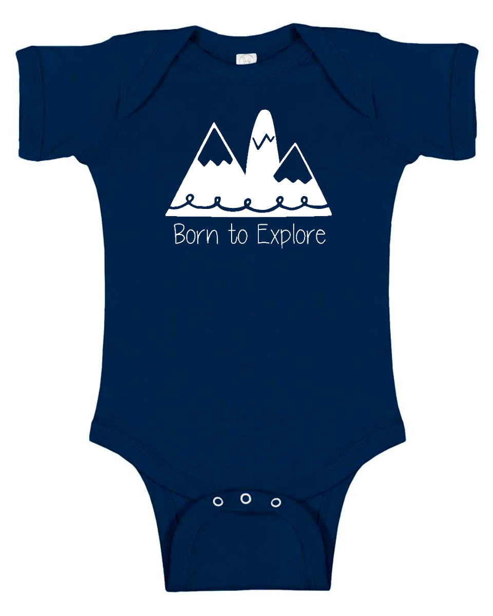 'Born to Explore" Baby Bodysuit for Boys and Girls