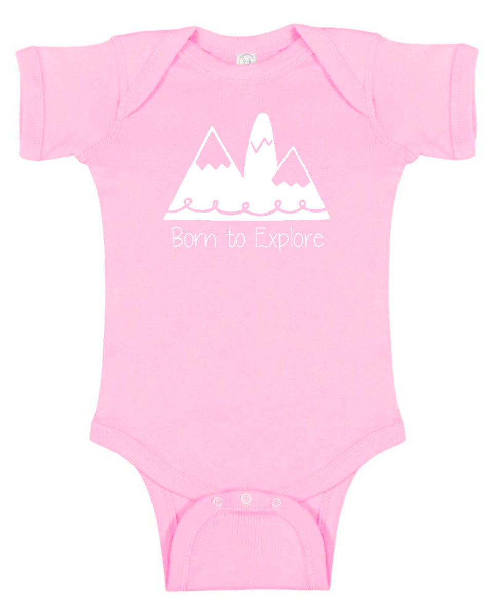 'Born to Explore" Baby Bodysuit for Boys and Girls