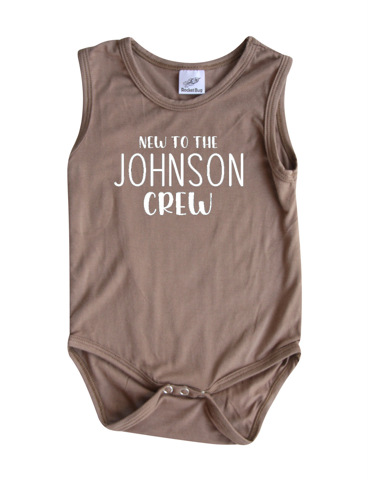 New to the Crew Silky Sleeveless Baby Bodysuit for Boys & Girls