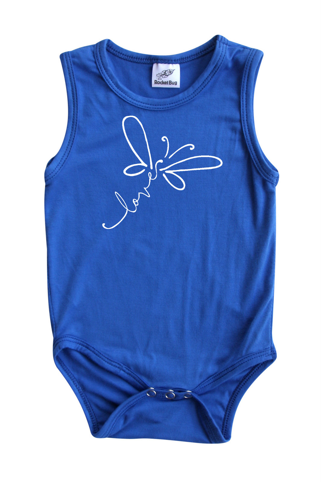 Dragonfly Love Silky Sleeveless Baby Bodysuit