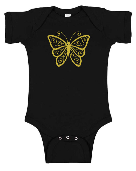 Butterfly Silhouette Baby Bodysuit