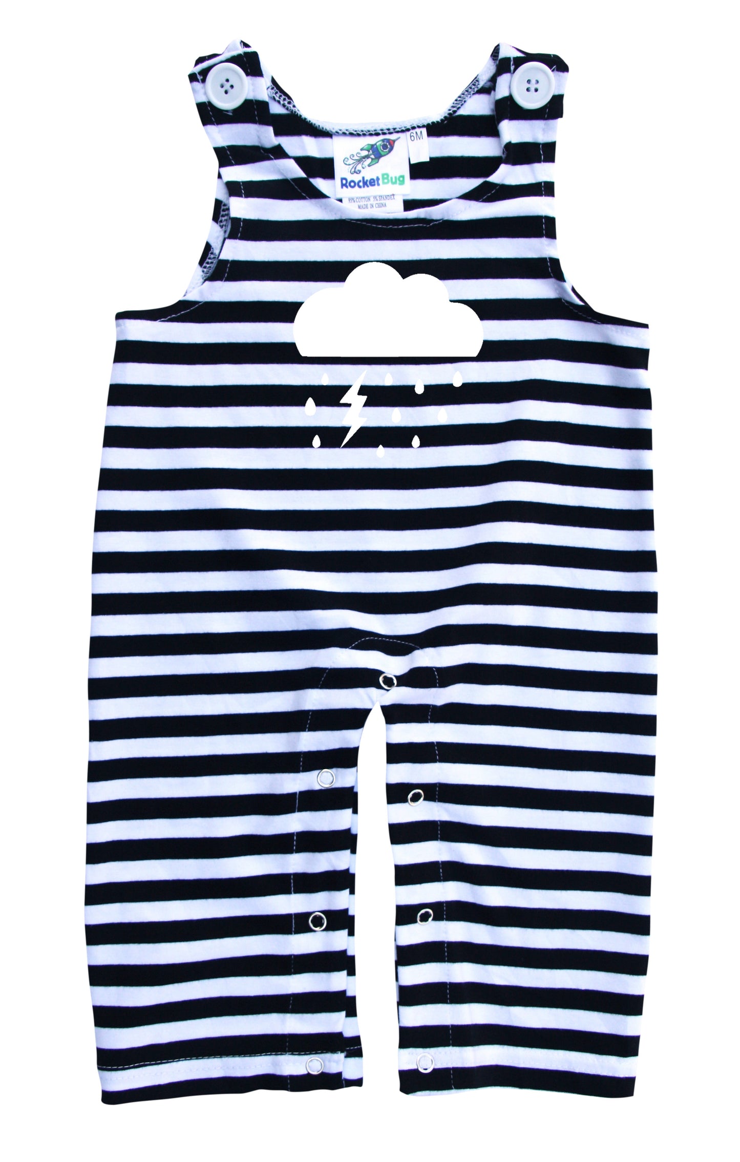 Cloudy Day Gender Neutral Baby and Toddler Overalls