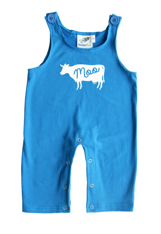 Cow Gender Neutral Baby and Toddler Overalls