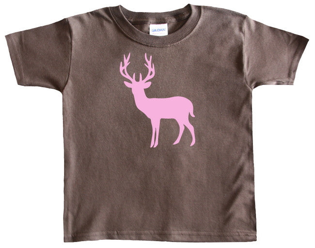Deer Silhouette Baby T-Shirt for Girls XS (2-4)