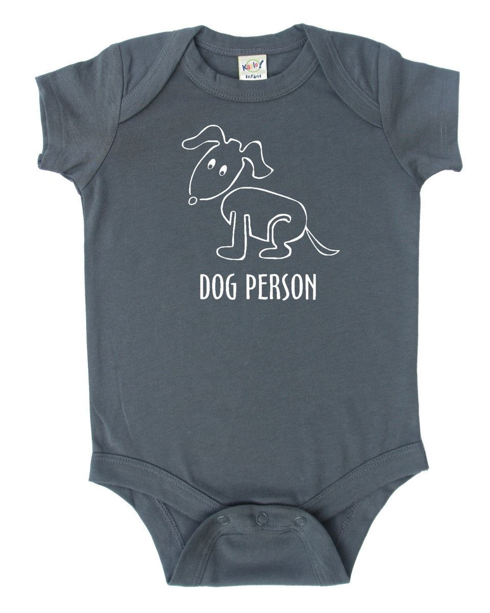 Dog Person Silhouette Baby Bodysuit
