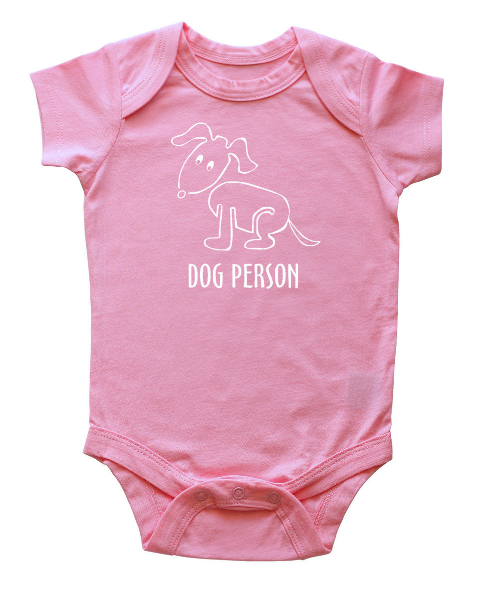 Dog Person Silhouette Baby Bodysuit