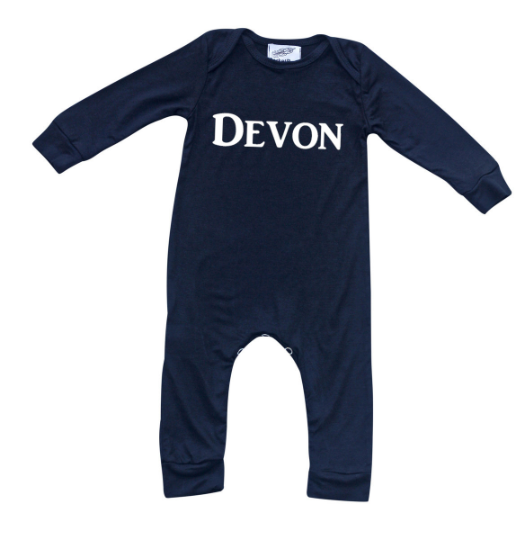 Personalized Silky Long Sleeve Baby Romper for Boys and Girls