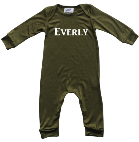 Personalized Silky Long Sleeve Baby Romper for Boys and Girls