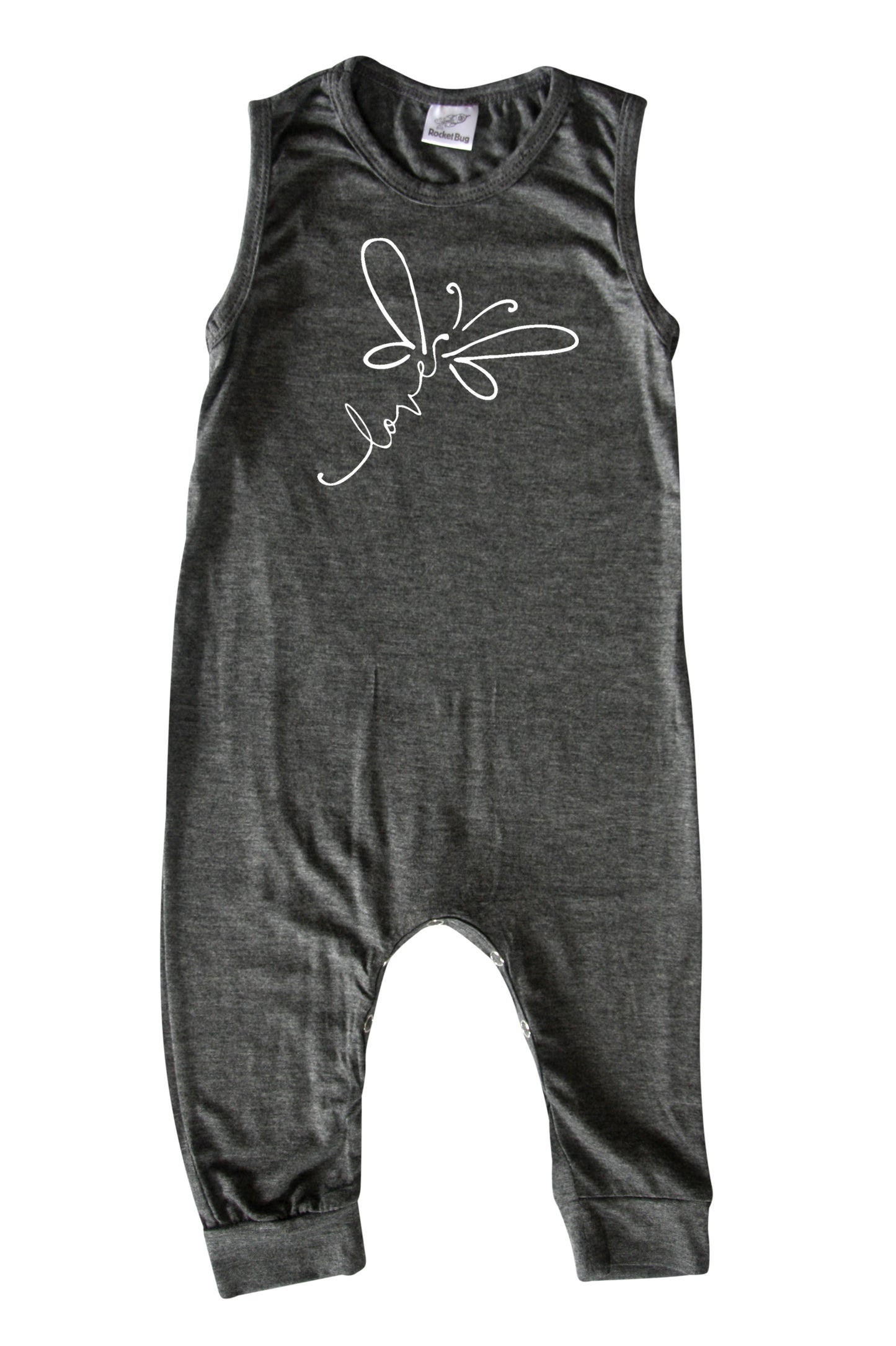 Dragonfly Love Silky Sleeveless Baby Romper for Boys and Girls