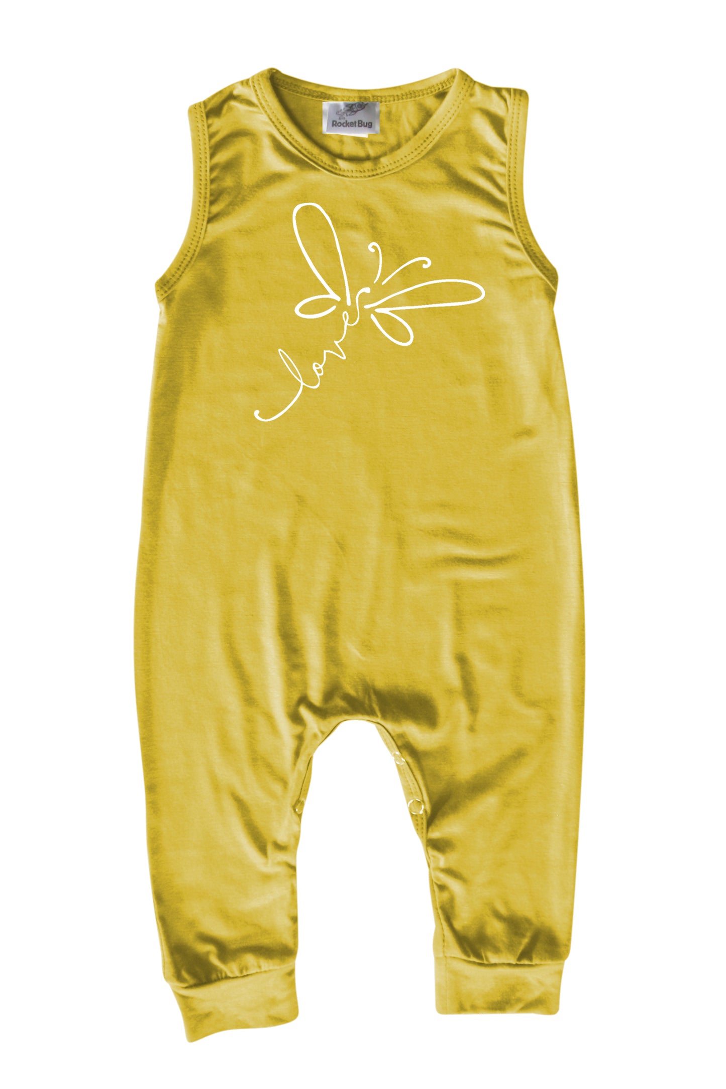Dragonfly Love Silky Sleeveless Baby Romper for Boys and Girls