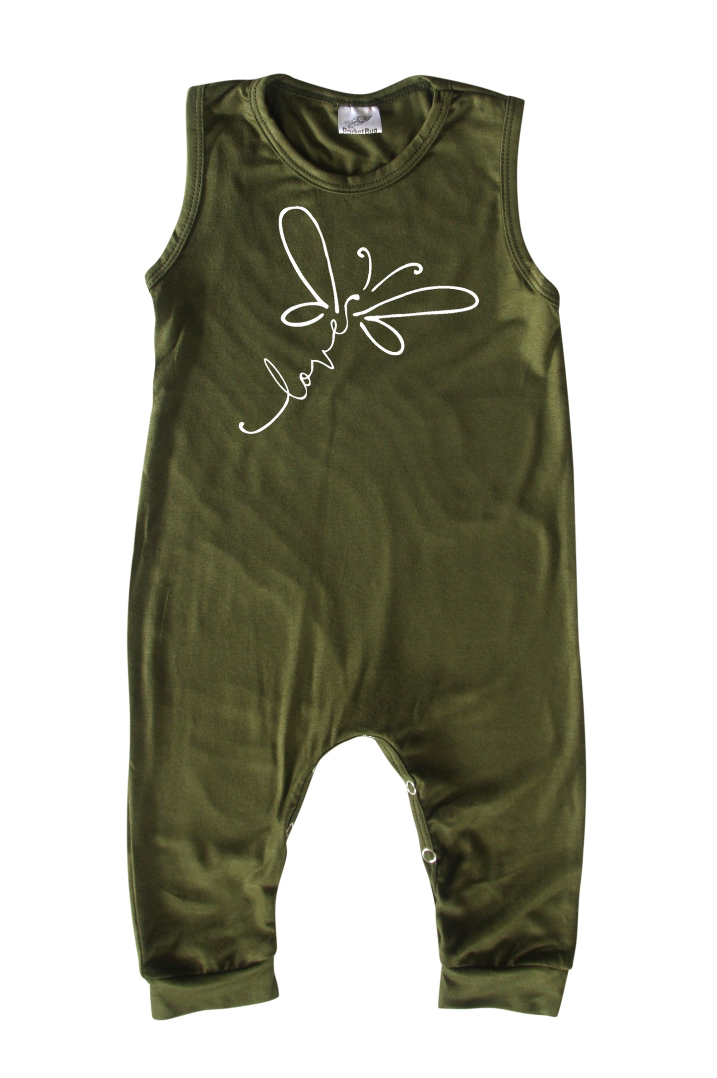 Dragonfly Love Silky Sleeveless Baby Romper for Boys and Girls