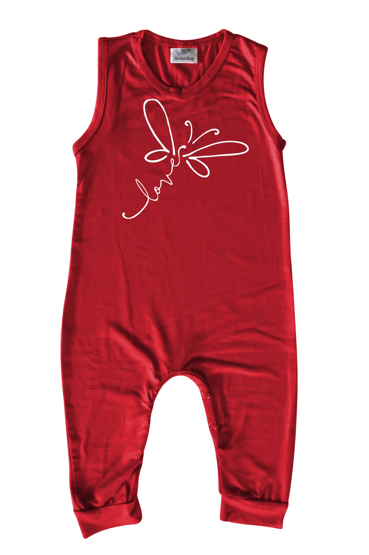 Dragonfly Love Silky Sleeveless Baby Romper for Boys and Girls