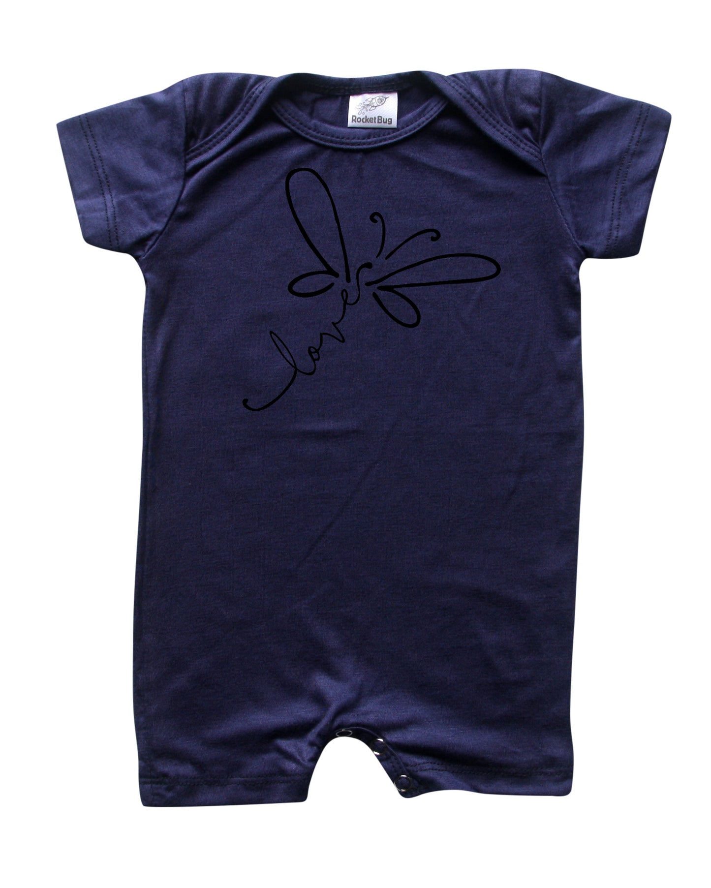 Dragonfly Love Silky Baby Romper Shorts for Boys and Girls