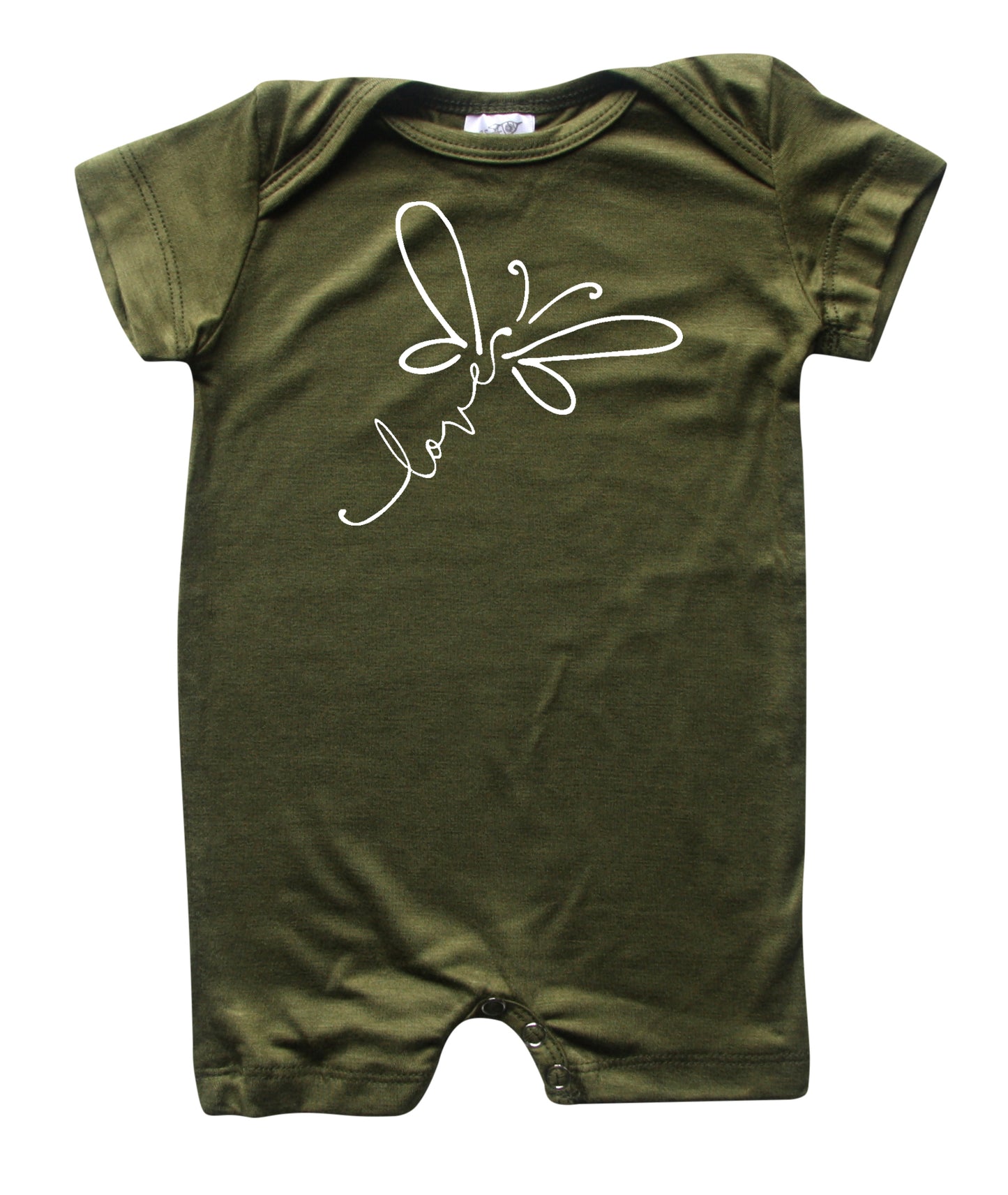 Dragonfly Love Silky Baby Romper Shorts for Boys and Girls