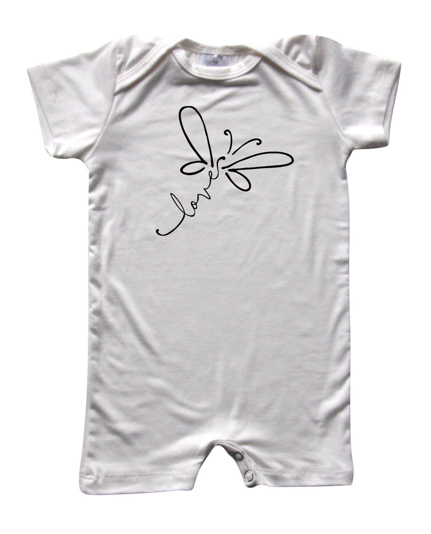 Dragonfly Love Silky Baby Romper Shorts for Boys and Girls