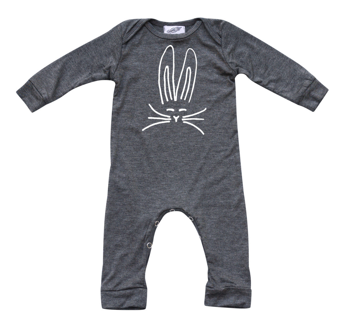 Easter Nordic Bunny Silhouette Romper