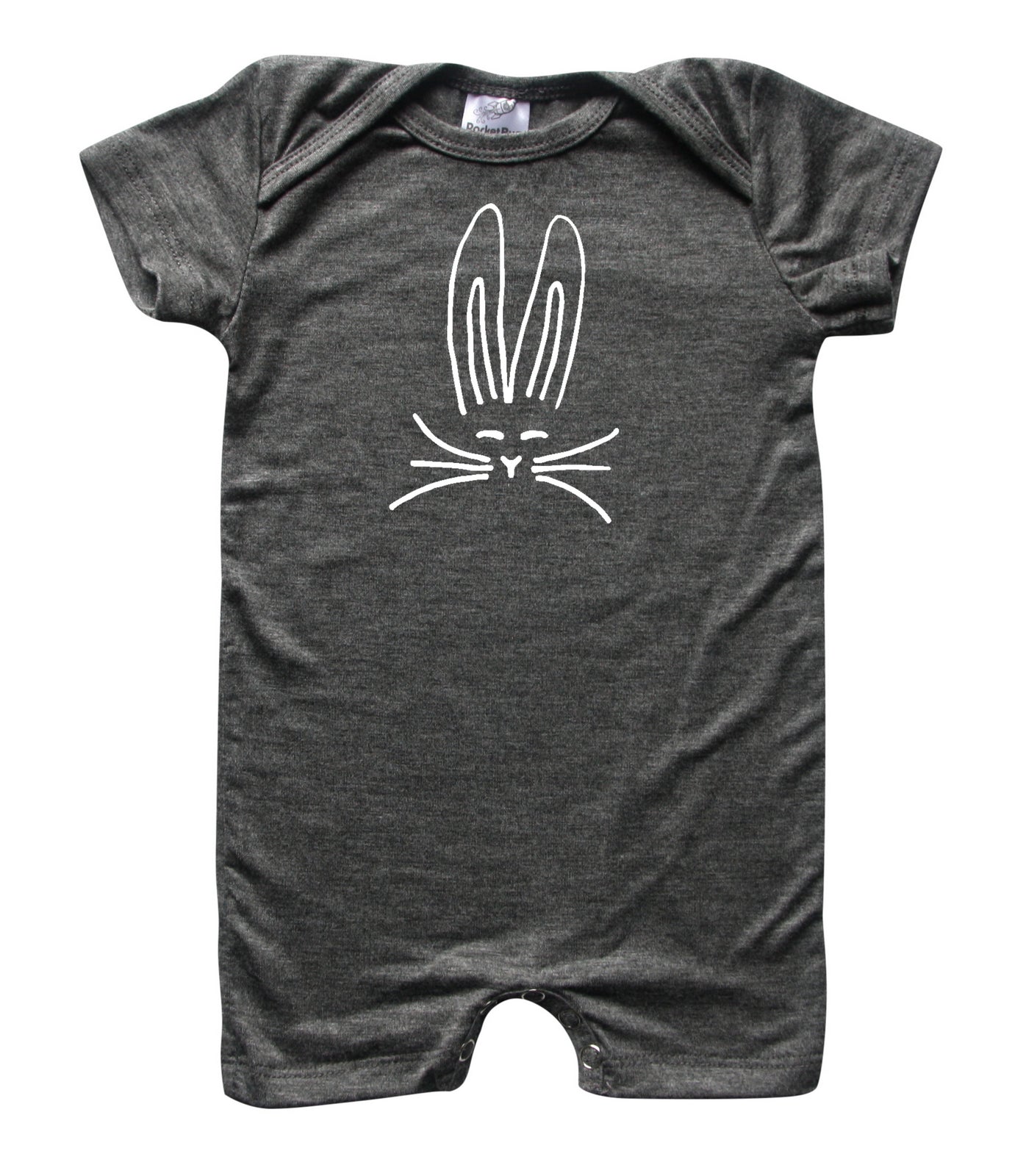 Easter Nordic Bunny Silhouette Romper