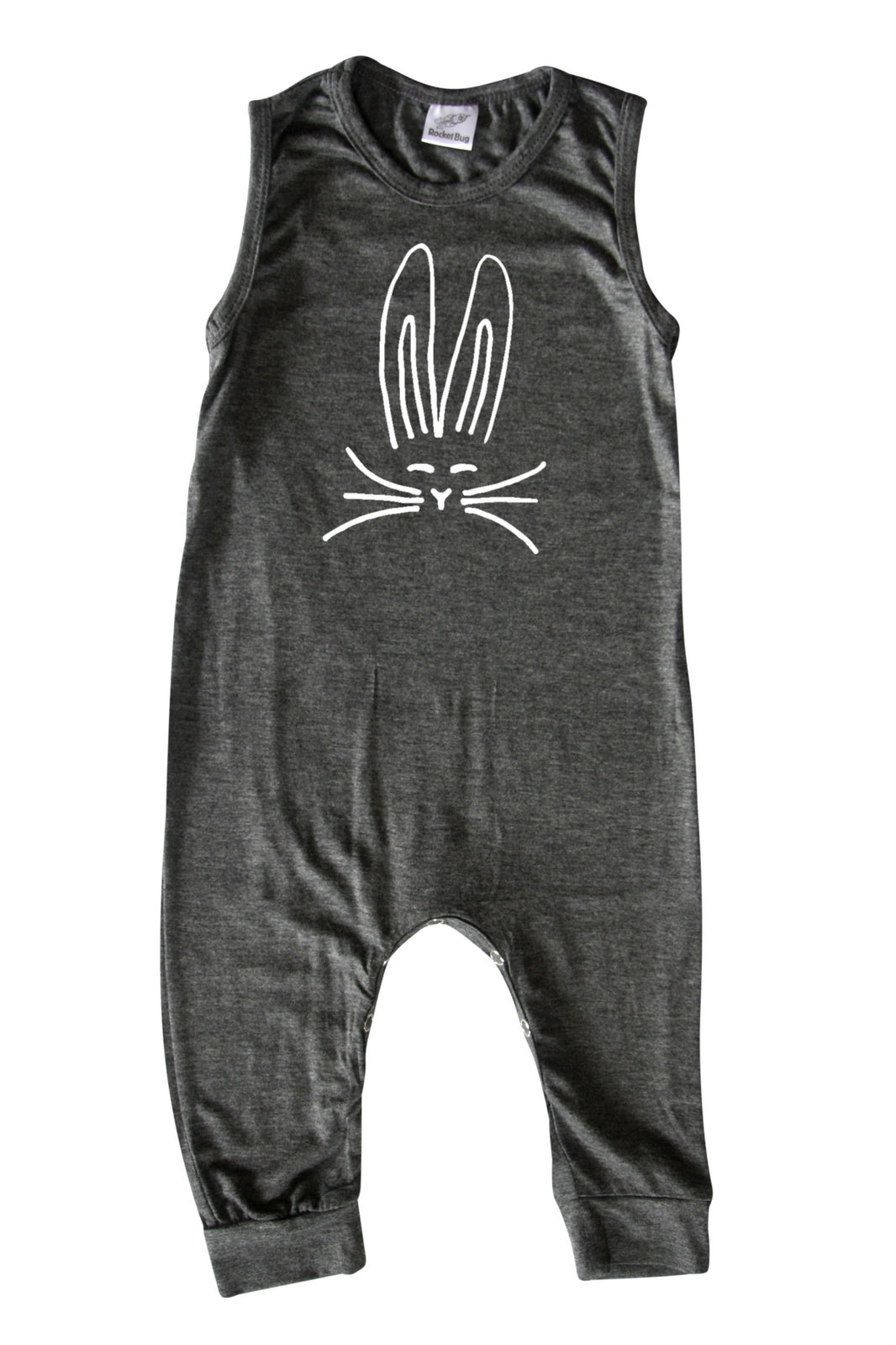 Easter Nordic Bunny Silhouette Romper